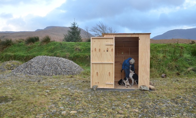 Catherine and her shed