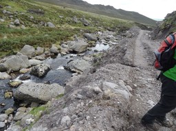 Track construction and erosion sediment